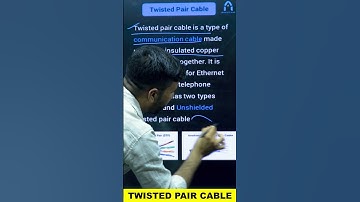 13. Twisted pair cable |  computer networking by sampat sir #shorts #trending