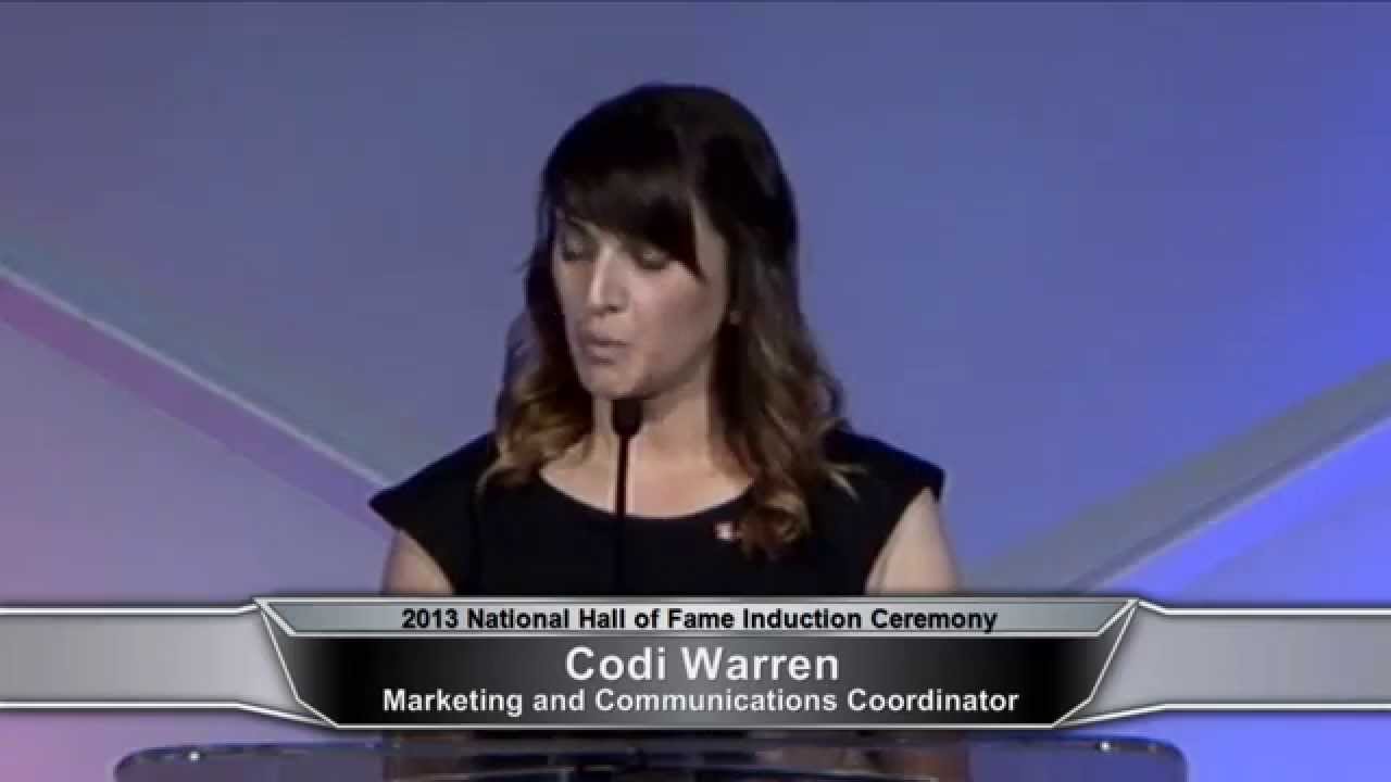 2013 Hall of Fame Induction Ceremony - YouTube