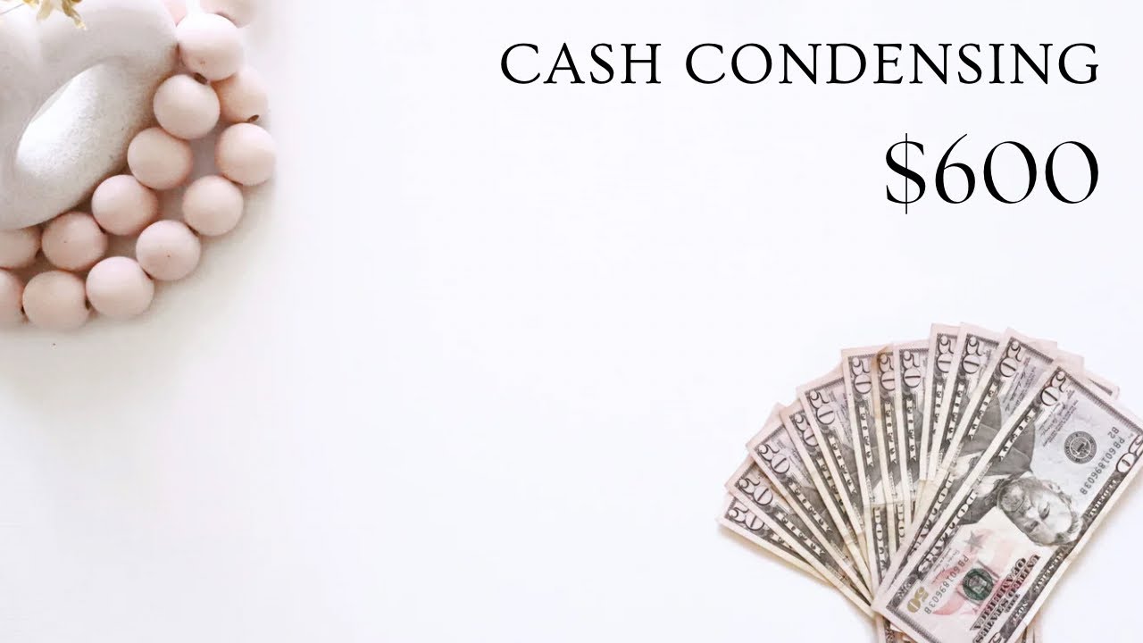 $600 Cash Envelope Condensing! | Budget with me - YouTube