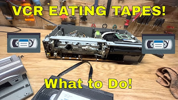 What to do if a VHS Tape Gets Stuck in Your VCR! How To Remove a Stuck VHS Tape! VCR Repair!