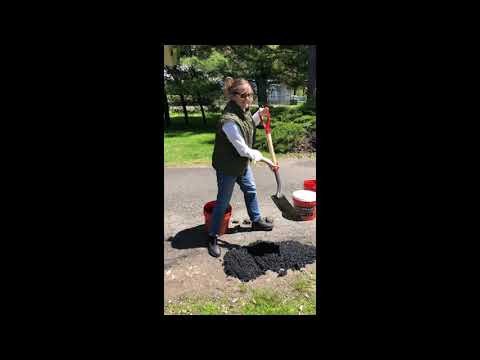 Aquaphalt driveway pothole