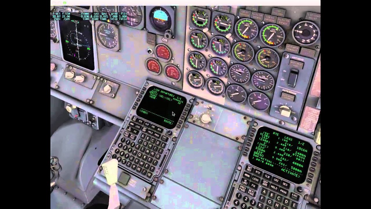 IXEG dual CDU operation example. - YouTube