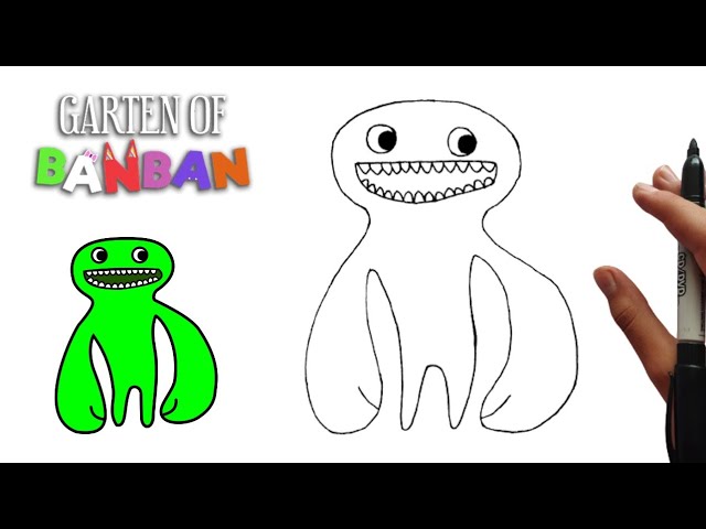 Como desenhar o Jumbo Josh do Garten of Banban - Como dibujar a Jumbo Josh  de Garten of Banban 