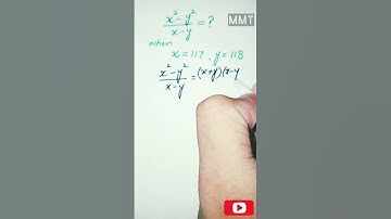 Nice Algebric Problem l #maths #mathviral #mathviralvideo #mathviraltricks