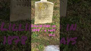 Lillie died in 1878 at 6 days old. #shorts