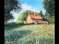 【米蒂风景水彩】清新的夏日美景，countryside watercolor painting