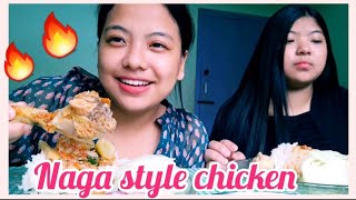 Making naga style chicken/with bamboo shoot/Nagaland/