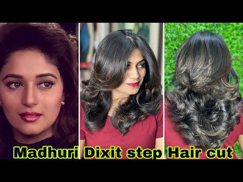 How to :Step with full Layer Hair cut/ madhuri Dixit Step hair cut/tutorial/step  by step/easy way - YouTube