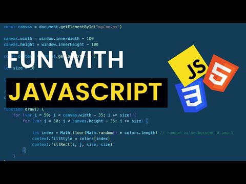 No Signal Screen Using HTML Canvas and Javascript | Fun With Javascript #1