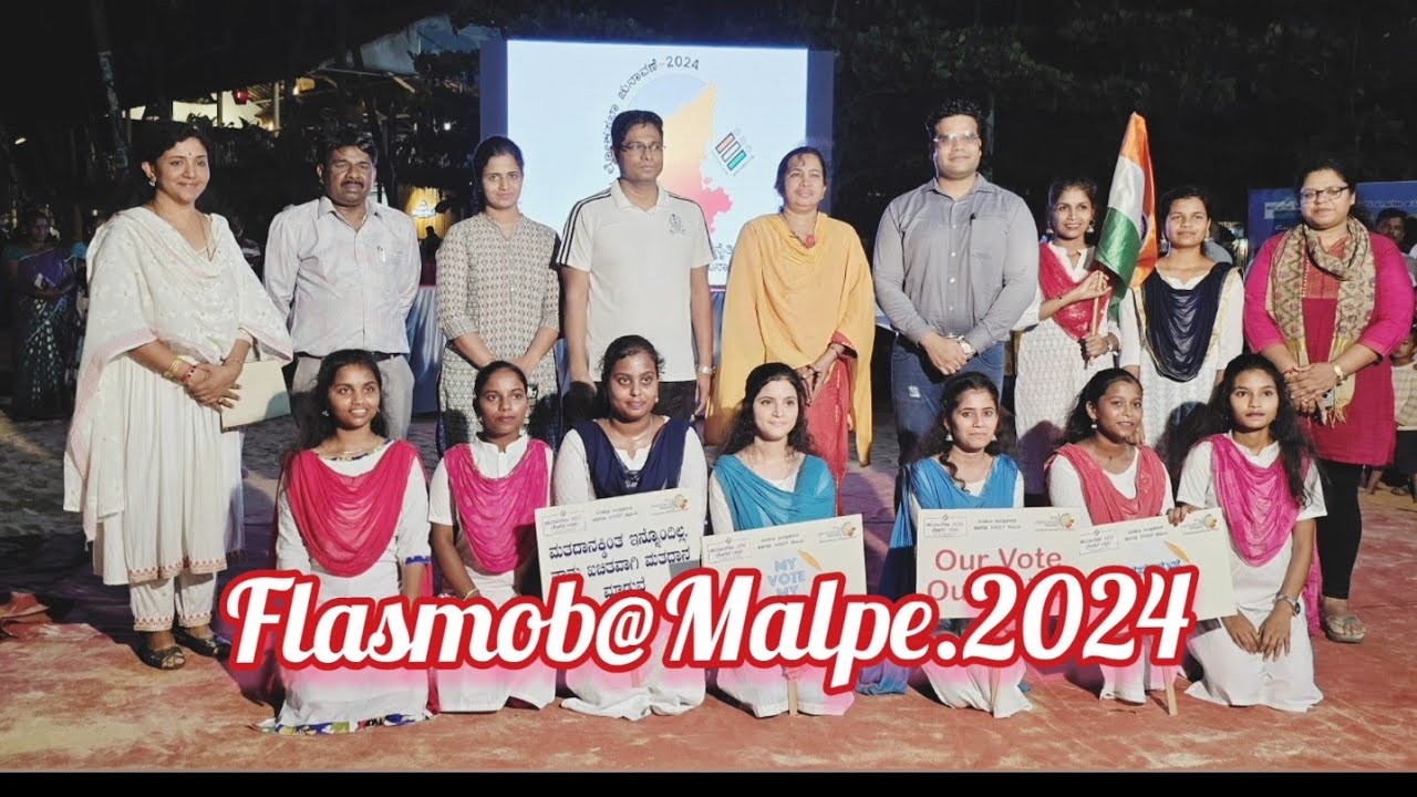 Flash mob 2024# post metric girls hostel Bannanje # sveep Activity#@Malpe beach