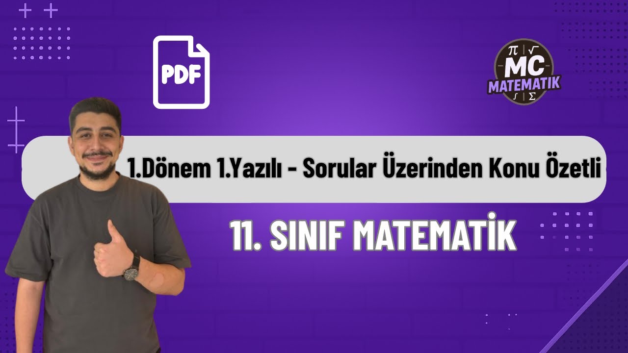 11.Sınıf Matematik 1.Dönem 1.Yazılıya Hazırlık | Konu Özetli Genel Tekrar | 2026