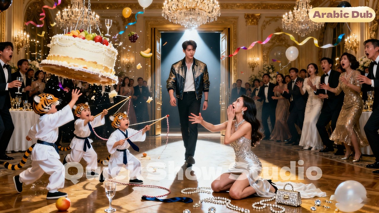 3 أطفال قلبوا الحفل! ظهر الأب الأسطوري، فصرخت المديرة الحسناء: زوجي!