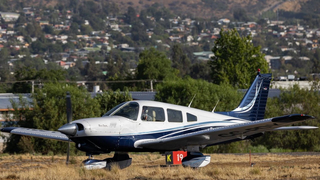 PiperPA-28-201T Turbo Dakota Taking off From Tobalaba Aerodrome