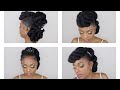 3 QUICK & EASY BRIDAL/WEDDING HAIRSTYLES (WOC) 2020