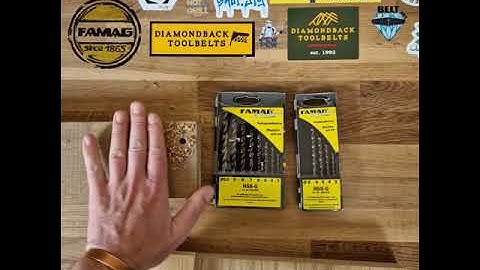 Famag HSS-Ground Brad Point Drill Bit Set | TF Tools