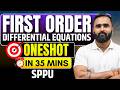 First Order Differential Equations | Oneshot in 35 Mins | SPPU | Pradeep Giri Sir
