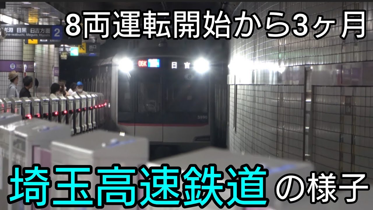 【8両運転開始3ヶ月】埼玉高速鉄道の様子を見に行ったら…