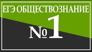 Задание 1. ЕГЭ по Обществознанию.