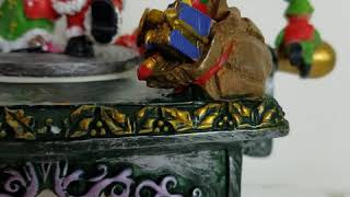 Jingle Bell Rock Victrola Santa& Mrs Dancing Away