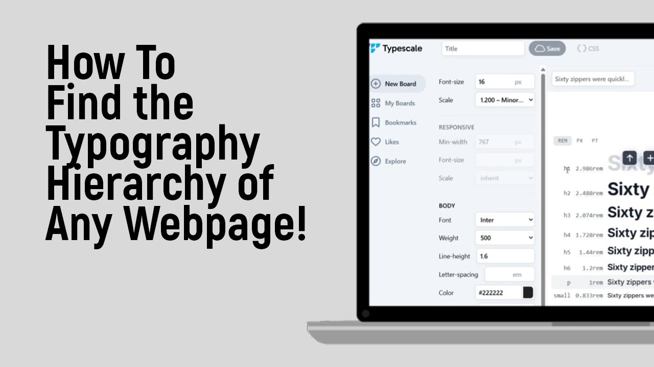How to Find the Typography Hierarchy of Any Webpage [easy]