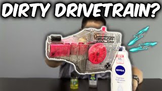 How to Clean Your Dirty MTB Drivetrain | Muc Off | DIY #unbox #bass #cycling #diy #mtb #setup