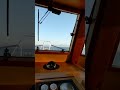 View From 42 Krogentrawler Cruising Through Pugetsound Pnw Trawler Sunrise Delivery Bridge