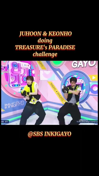 JUHOON & KEONHO doing TREASURE's PARADISE challenge #cortis #juhoon #keonho #teasure #jihoon