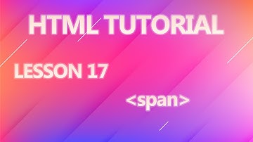 Html span tag Part - 17