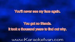 Bee Gees - You&#39;ll Never See My Face Again KARAOKE