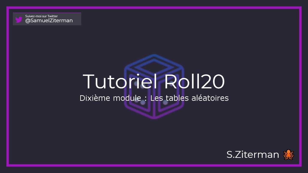 Tuto Roll20 FR tables aléatoires 10 YouTube