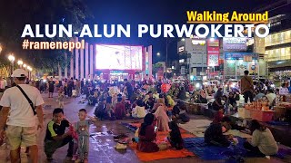 Walking Around Alun-alun Purwokerto Square❗ Ramene poll pas bar badha❕ Purwokerto City 2024 [4k]