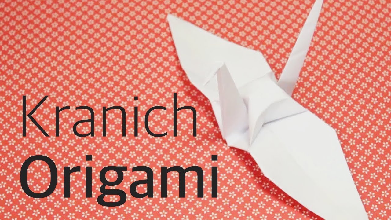 Origami Kranich Falten Langsam Deutsch Origami Leicht Youtube