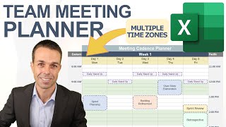 How to Make a Team Meeting Planner in Excel (Multiple Time zones) screenshot 3