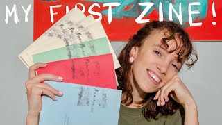 Making my first zine | COMPLETELY HANDCRAFTED