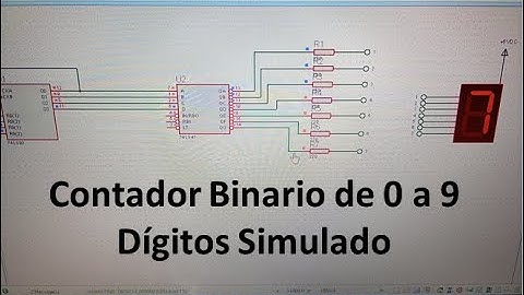 Contador Binario de 0 a 9 Dígitos ✓ Simulación en Proteus ✓ Electrónica Digital.