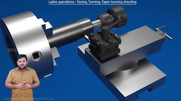 Lathe Operations - Facing, Turning, Taper Turning, Knurling| Mechanic | Benchmark Engineering