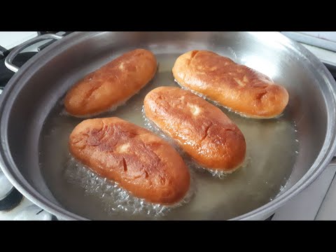 Вкуснейшие жареные пирожки с картошкой. Рецепт пирожков.. Дрожжевые пирожки. Постные рецепты.