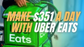 Uber eats driver make $350 a day || uber eats delivery || uber eats driver tips || uber eats earning