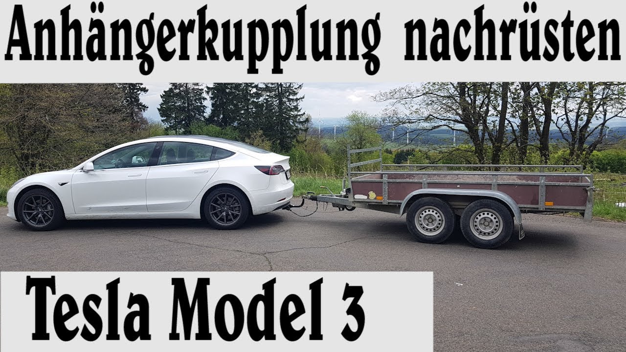 Montage Anhängerkupplung am Tesla Model Y für 1.350€. Was taugt dieses  Zubehör am Familien - Tesla? 