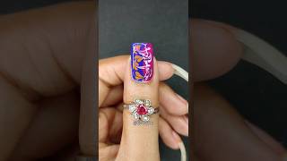 Easy DIY No tool nail art design for beginners at home with Needle #nailart #naildesign #shorts