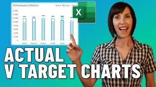 impress your boss with this excel actual v target chart technique - quick and easy!