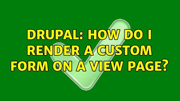 Drupal: How do I render a custom form on a view page?