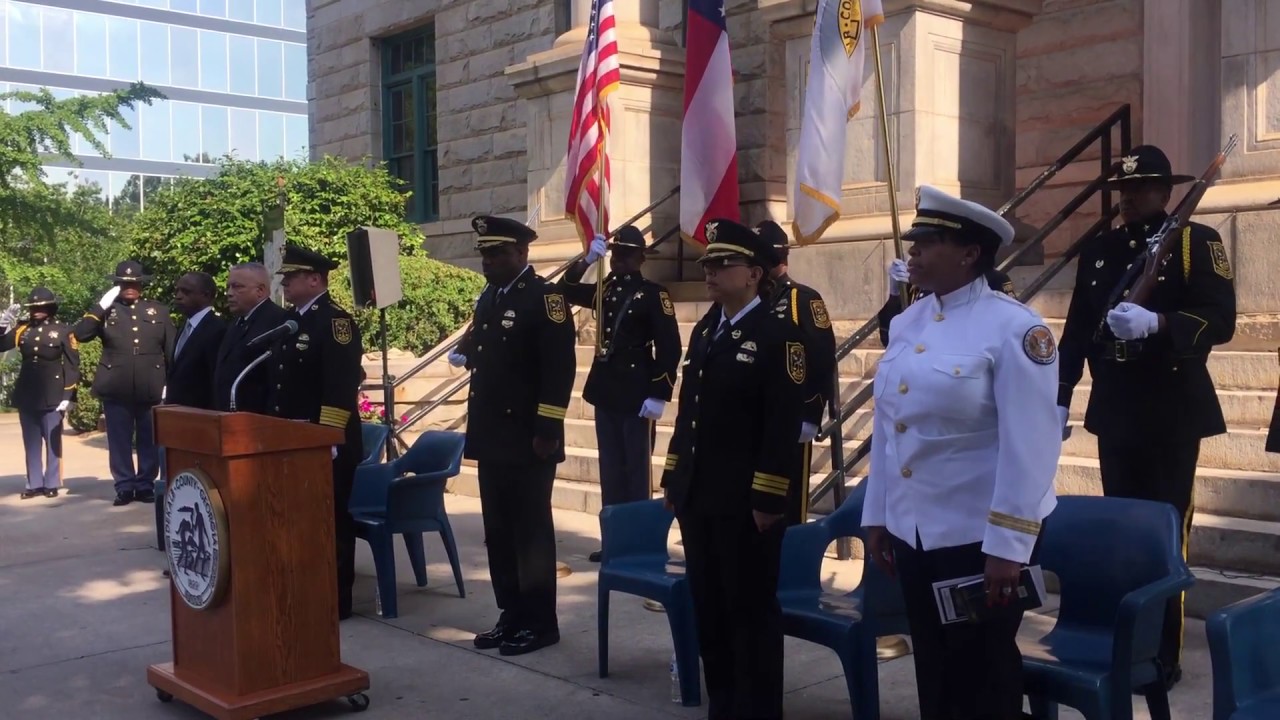 DeKalb honors 42 police officers killed in the line of duty - YouTube