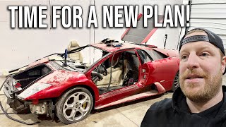 My Salvaged Lamborghini Murcielago Build Is Totally Off The Rails - Time For Plan B?