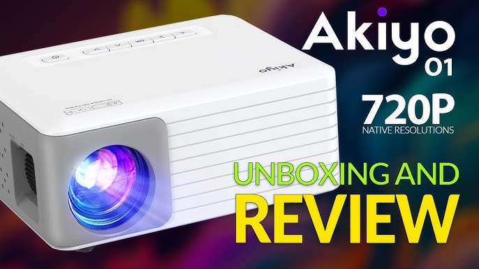 Reseña del mini proyector portátil con tripode akiyo o1 - ¡una experiencia  de cine en casa impresion 