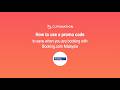 CupoNation Malaysia guide on how to use a Booking.com promo code