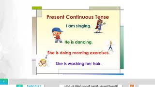 Present Continuous Tense  | English G1-2-3 -Miss.Eman