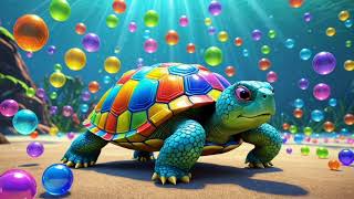 Rainbow Turtle’s Bubble Parade — Fun Color Dance Song for Kids