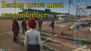 Racing crews meet gang members