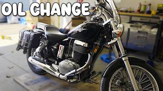 Changing Motorcycle Oil Is SO EASY HOW TO Suzuki Boulevard